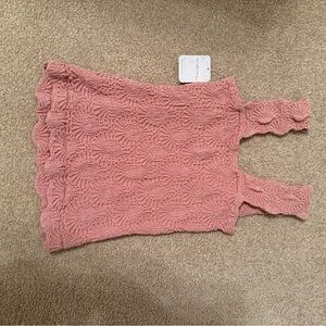 FP Textured Pink Women's fitted tank